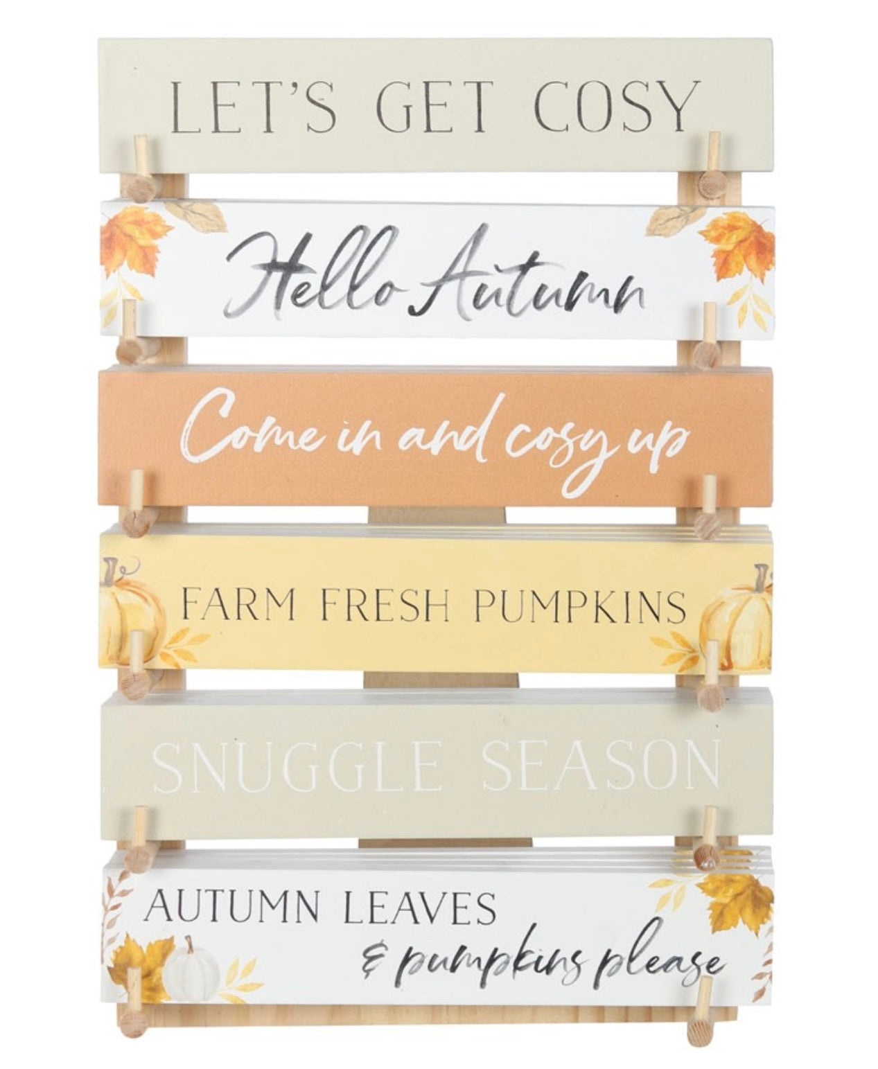 Autumn quote plaques