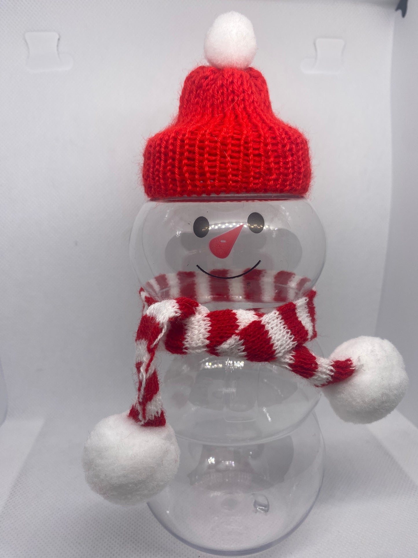 Snow man hot chocolate jars