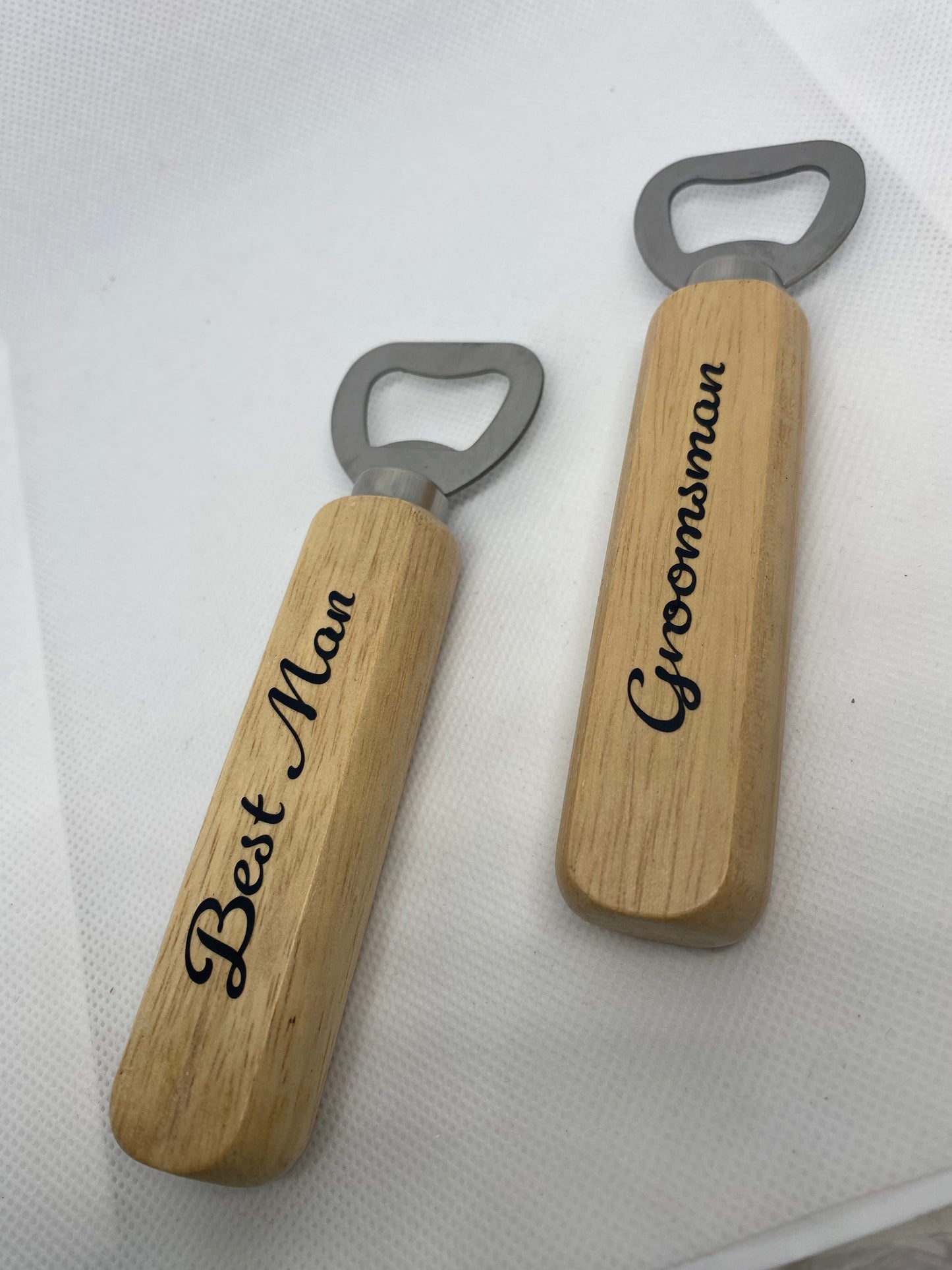 Wooden bottle opener