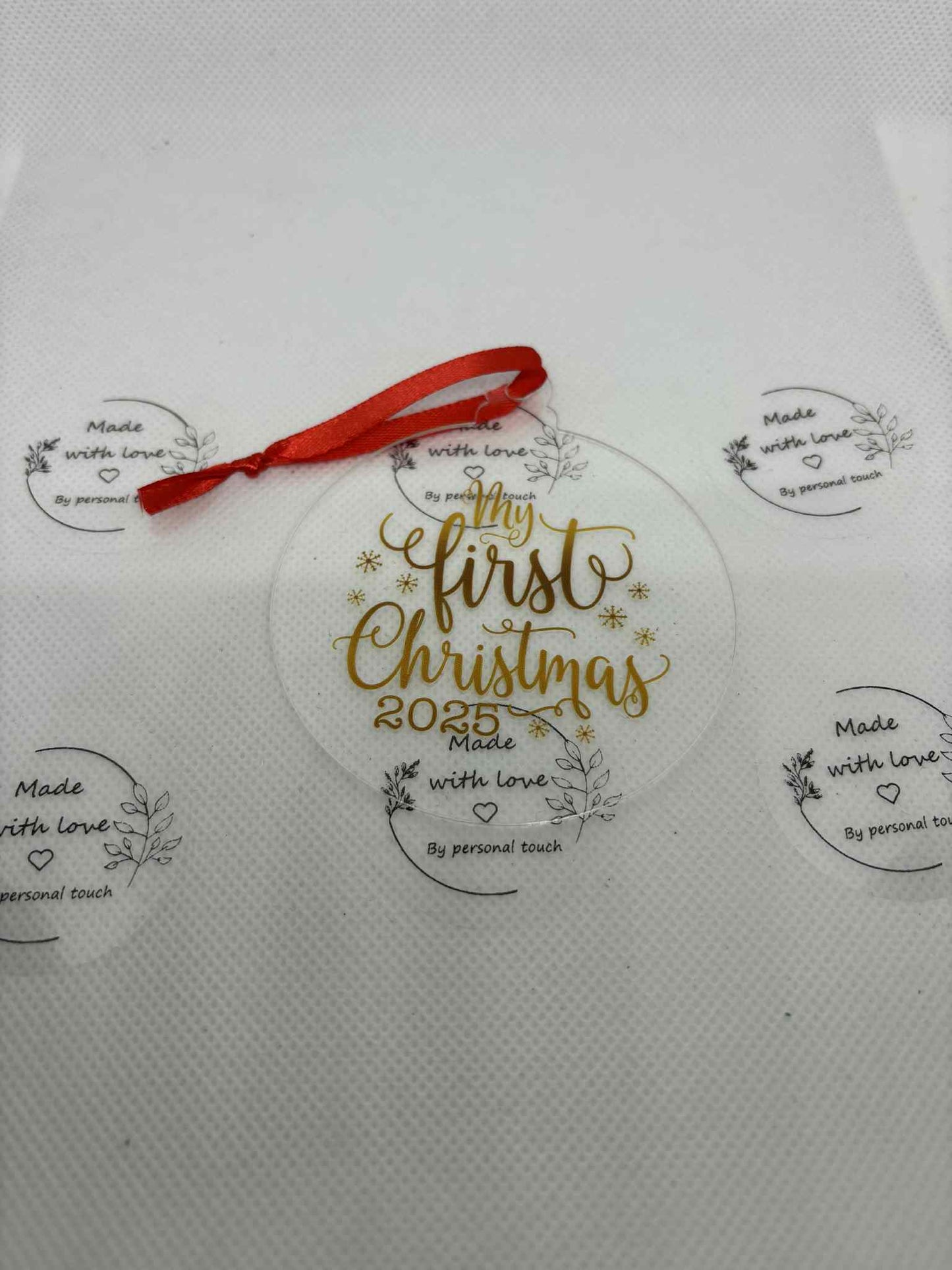 2D Christmas tree baubles