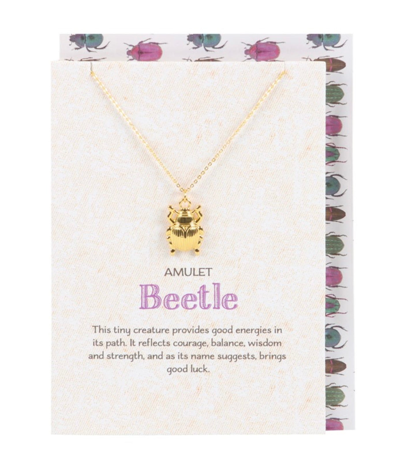 Beetle gift necklace
