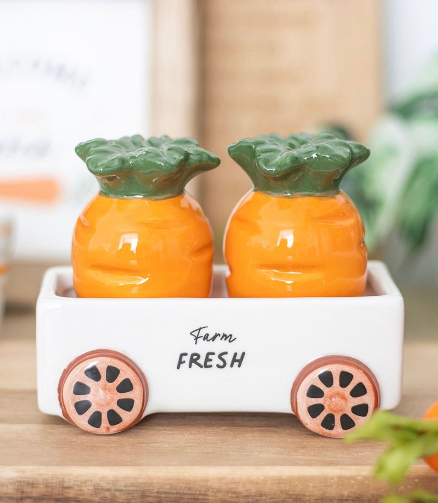 Carrot patch salt and pepper shakers
