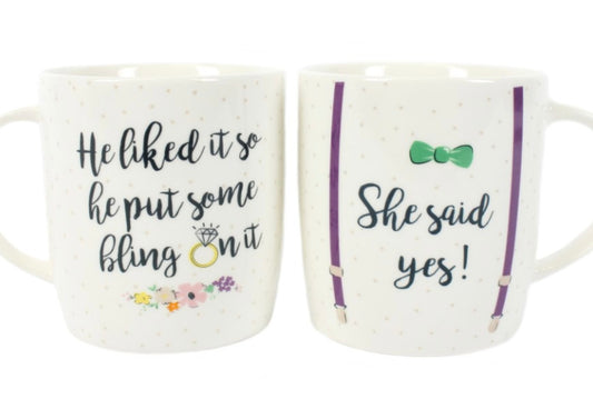 Engagement mug set