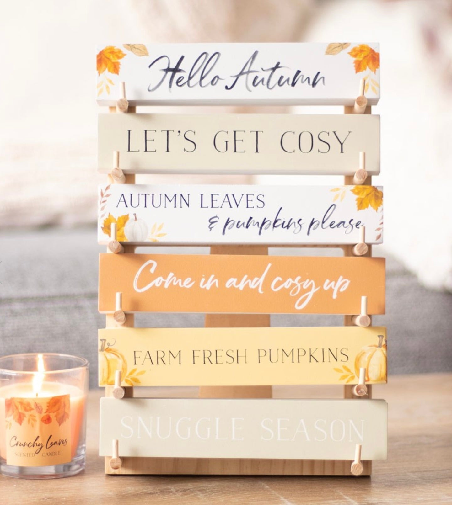 Autumn quote plaques