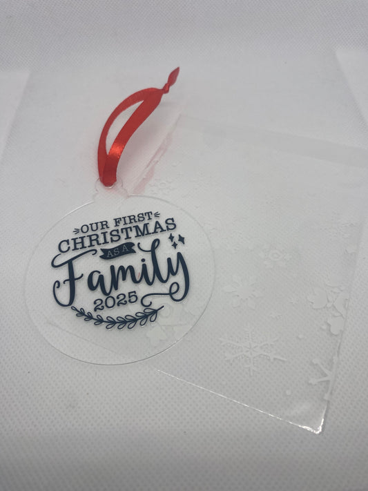 2D Christmas tree baubles