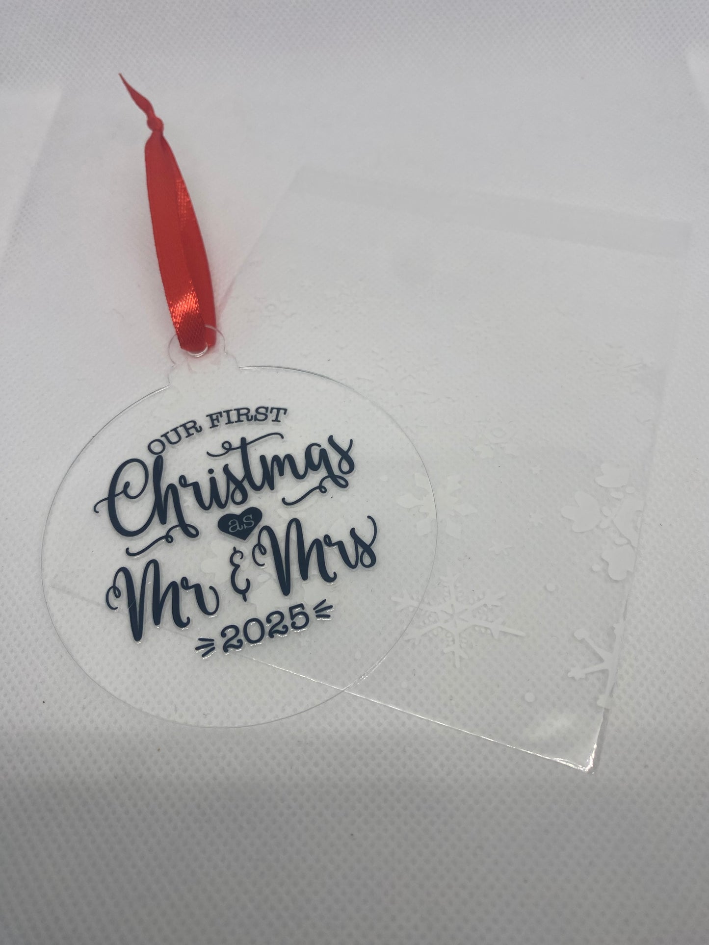 2D Christmas tree baubles