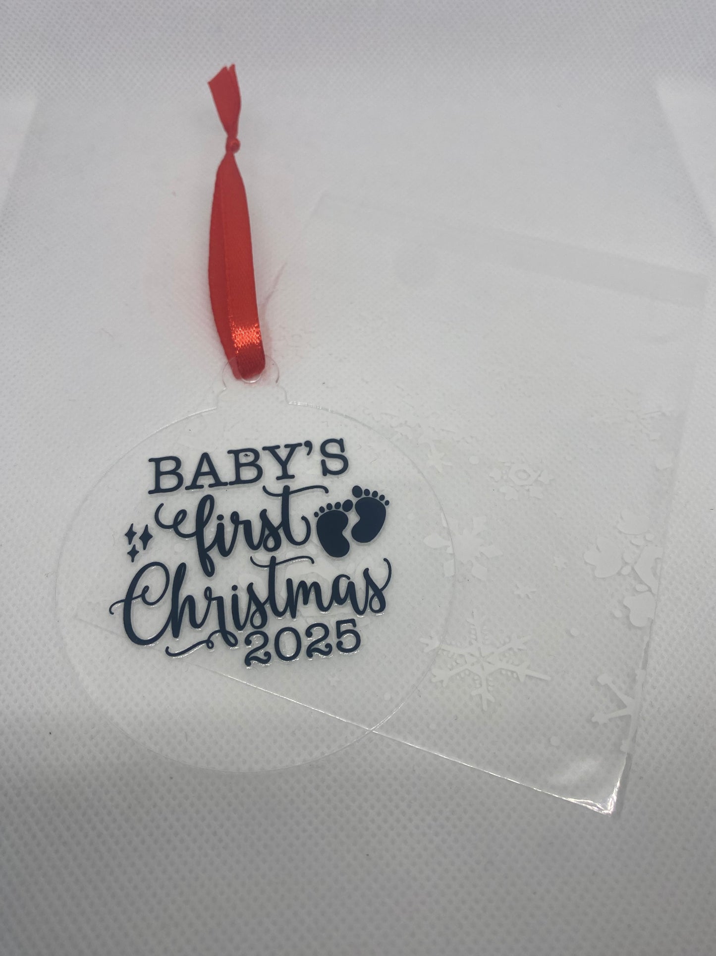 2D Christmas tree baubles