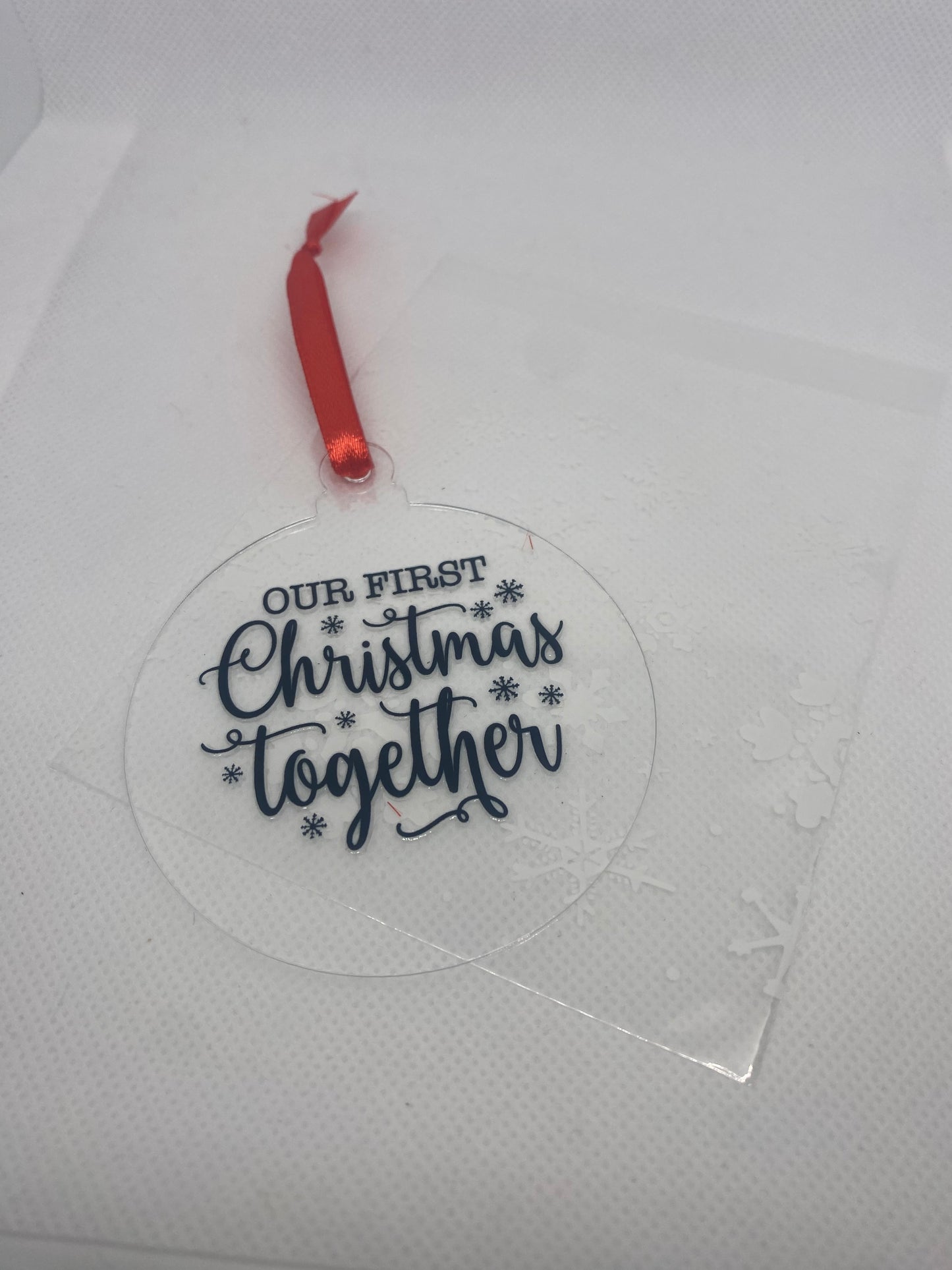 2D Christmas tree baubles