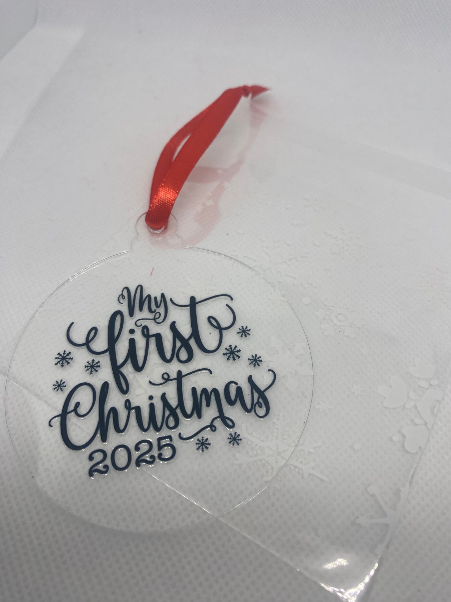 2D Christmas tree baubles