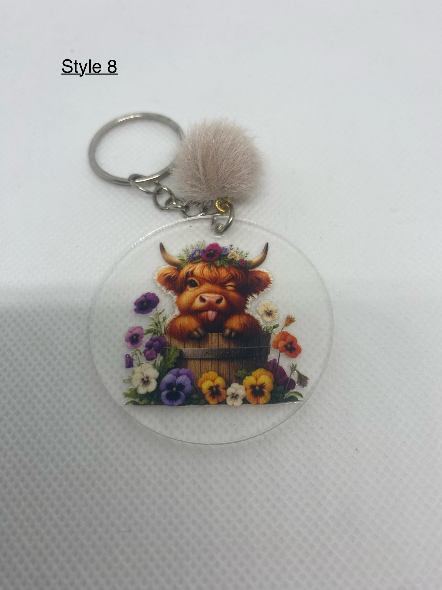 Highland cow keyring’s