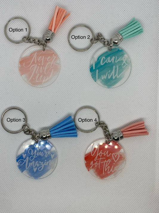 Acrylic keyrings