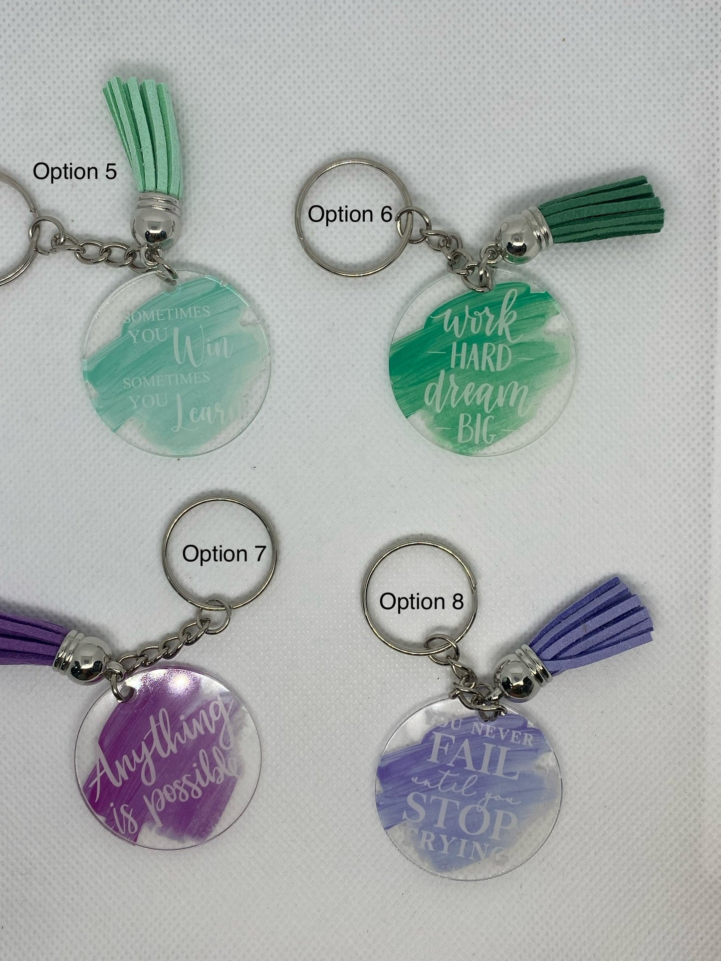 Acrylic keyrings