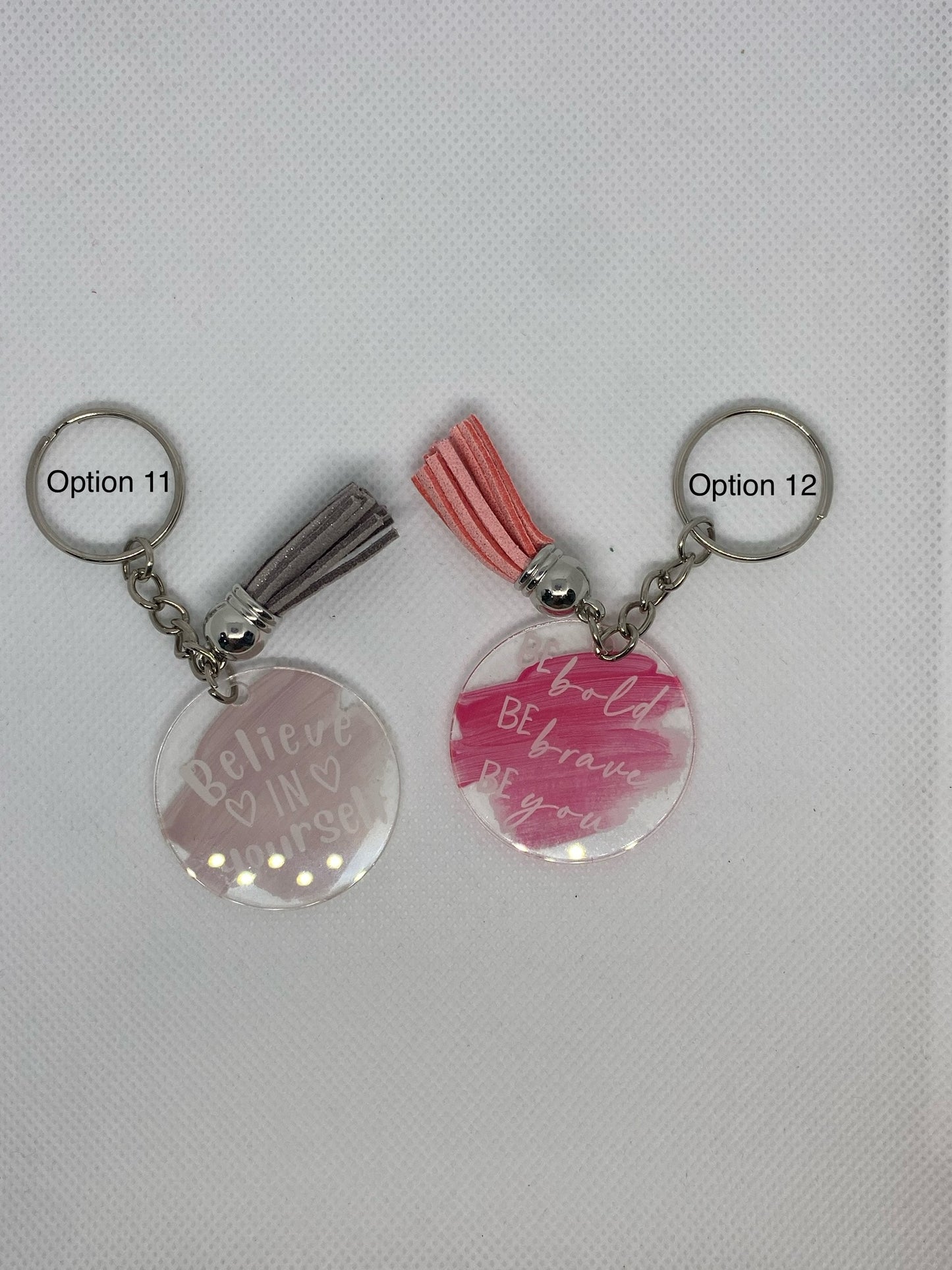 Acrylic keyrings