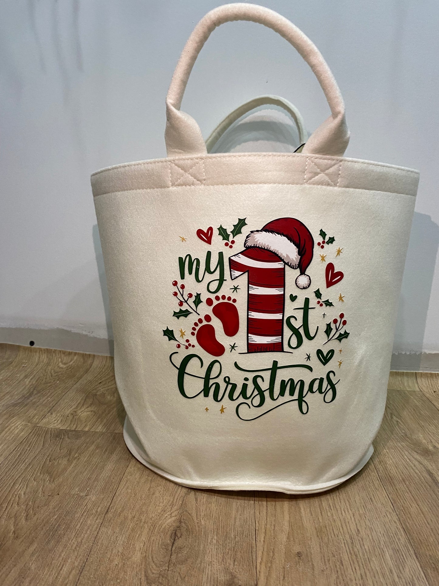 Felt trug my first Christmas