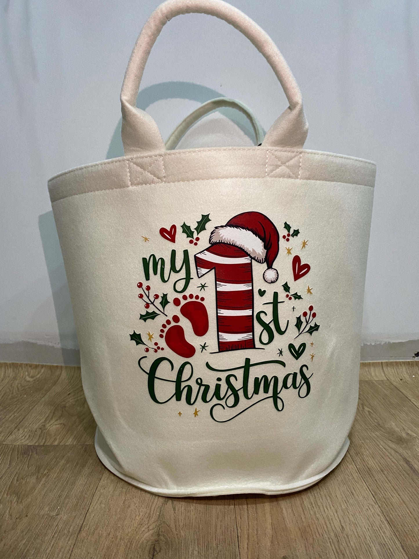 Felt trug my first Christmas