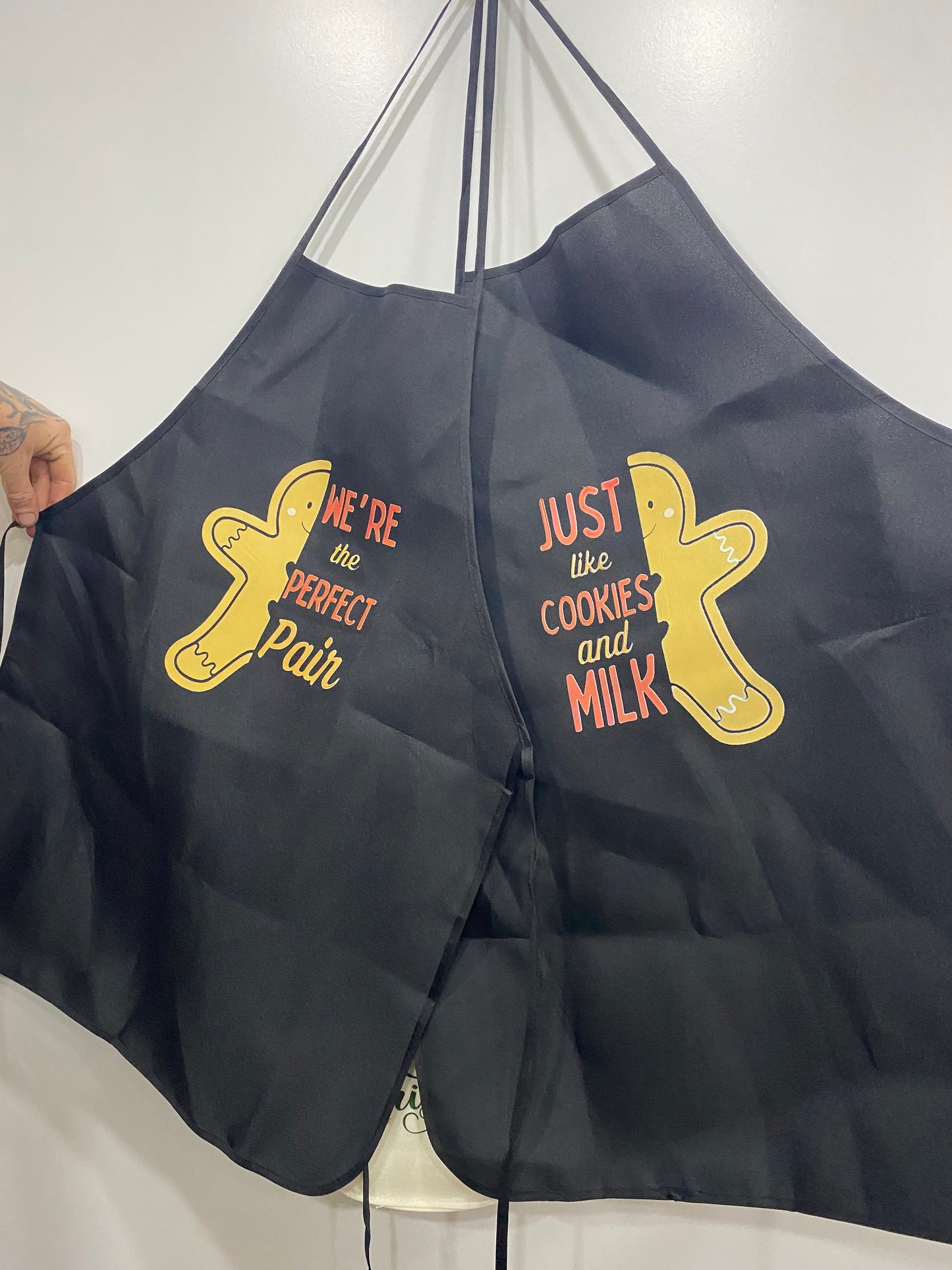 Set of Christmas aprons